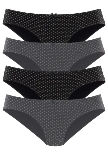 s.Oliver, s.Oliver Bikinislip 4er-Pack, aus elastischer Baumwolle