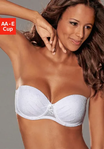 Lascana, LASCANA Push-up-BH "Chelina" mit abnehmbaren, normalen und transparenten Trägern, Dessous, Sommer