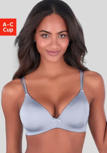 Vivance, Vivance Bralette-BH "Anisa" (ohne Bügel) mit Push-up-Kissen und Spitzenrücken, sexy Dessous