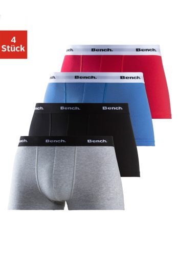 Bench, Bench. Hipster Packung, 4 Stk. knapp sitzende Boxershorts aus Baumwollmischung