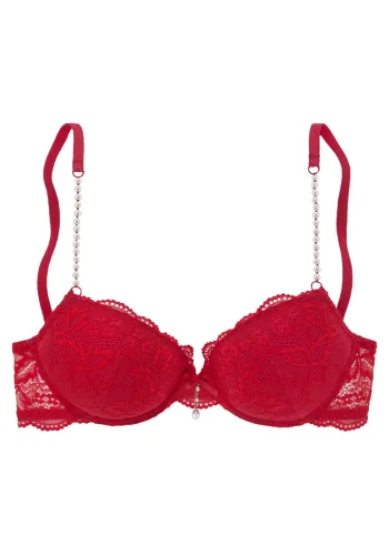 Lascana, LASCANA Push-up-BH mit femininen Perlendetails, sexy Dessous