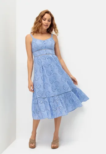Lascana, LASCANA Midikleid mit sommerlicher Lochstickerei
