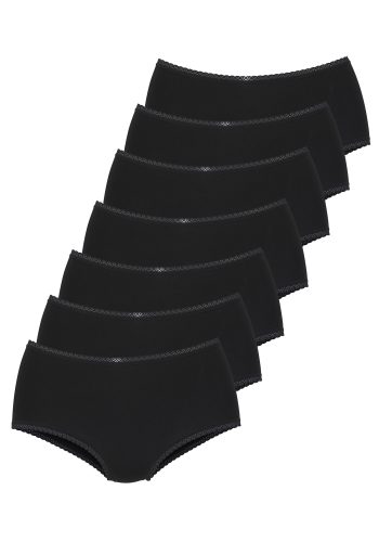 Vivance, Vivance Taillenslip 7er-Pack, aus weicher Baumwollqualität mit feiner Spitzeneinfassung