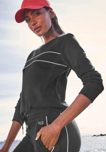 H.I.S LM, H.I.S Sweatshirt, mit Piping auf der Brust