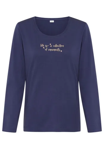 s.Oliver, s.Oliver Pyjamaoberteil 1 mit Frontdruck
