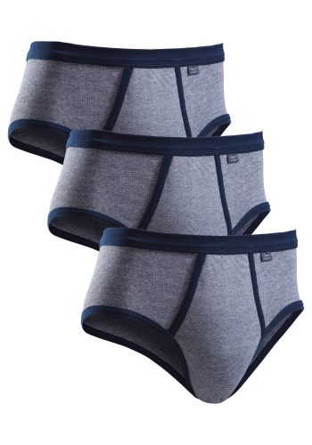 Clipper Exclusive, Clipper Exclusive Slip Packung, 3 Stk. modische Optik: Jeans meliert, tolle Baumwoll-Qualität