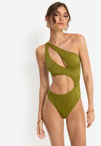 Lscn By Lascana, LSCN by LASCANA Monokini "Sunny" in trendiger Glanzware