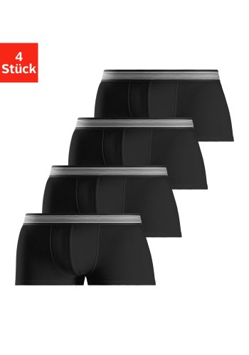 H.I.S, H.I.S Hipster Packung, 4 Stk. knapp sitzende Boxershorts aus Baumwollmischung