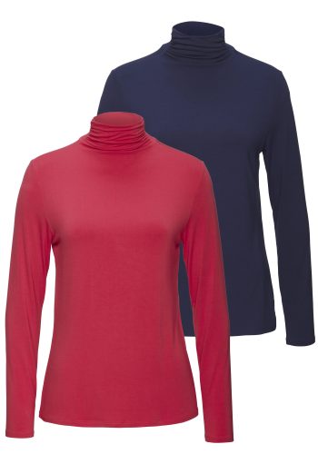 Lascana, LASCANA Stehkragenshirt »aus weichem Viskose-Stretch«