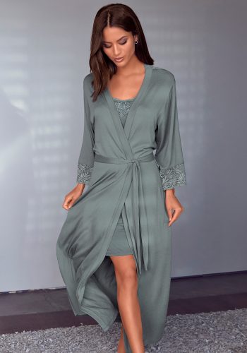 Lascana, LASCANA Kimono, mit edlen Spitzendetails