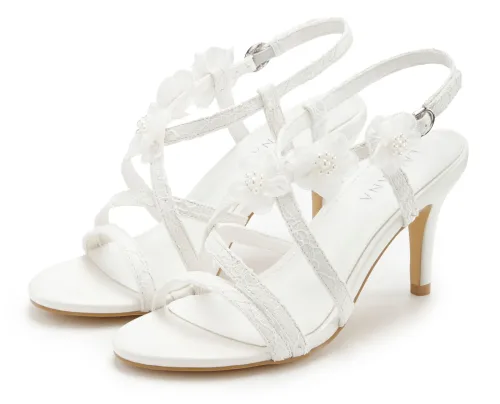 Lascana, LASCANA High-Heel-Sandalette "Riemchenschuh mit Absatz," romantische Sandalette, Sommerschuh