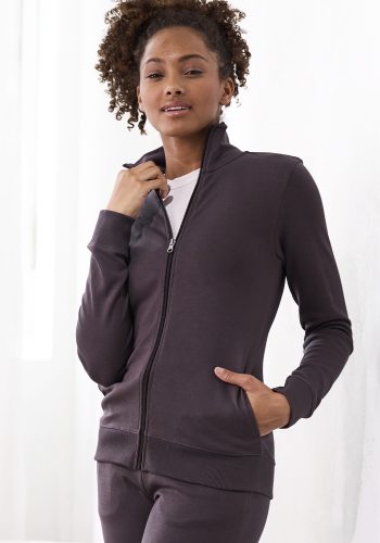 Bench., Bench. Sweatjacke, mit bestickten Stehkragen