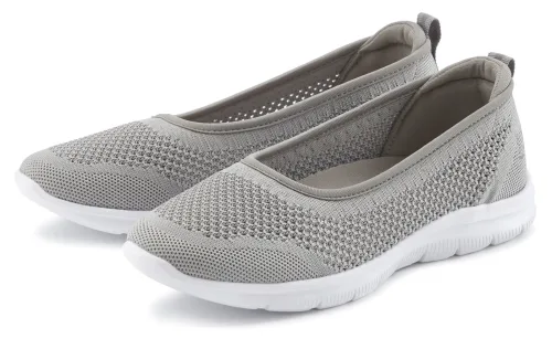 Lascana, LASCANA Sneaker Ballerinas "Halbschuh, Slip-On-Sneaker," zum Reinschlüpfen VEGAN