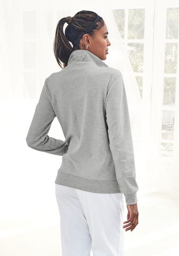 Bench., Bench. Sweatjacke, mit glänzender Logostickerei am Stehkragen