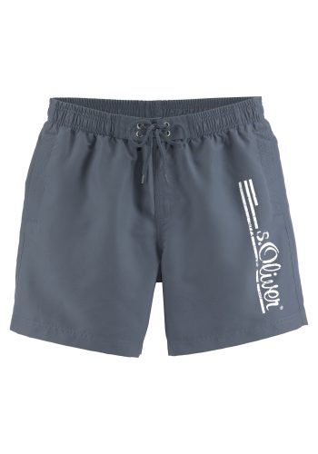 s.Oliver, s.Oliver Badeshorts "Philip" mit Logo-Print im Used-Look