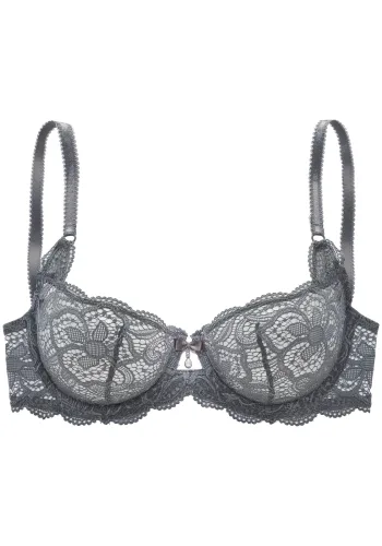 Lascana, LASCANA Bügel-BH "Nikoletta" aus floraler Stickereispitze, sexy Dessous
