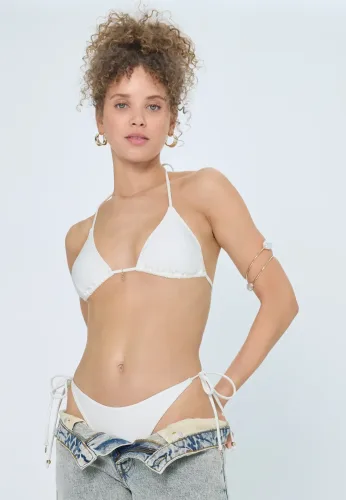 Lscn By Lascana, LSCN by LASCANA Triangel-Bikini-Top "Sunny" in trendiger Glanzware