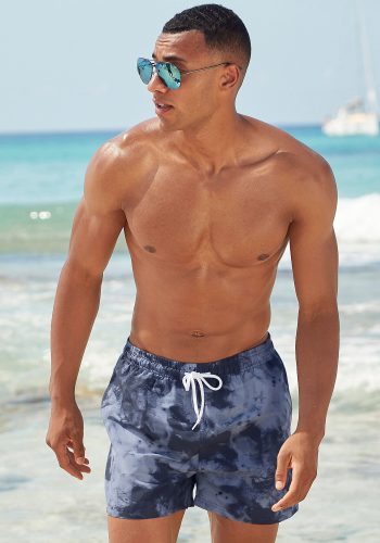 VENICE BEACH, Venice Beach Badeshorts "Mat" mit trendigem Batikdruck