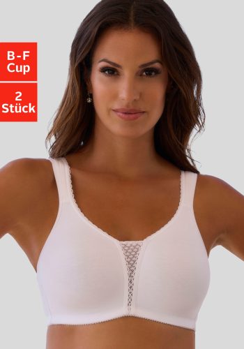 Nuance By Lascana, Nuance by Lascana Entlastungs-BH Packung, ohne Bügel aus weicher Baumwolle ? ideal für grosse Grössen, bequemer BH