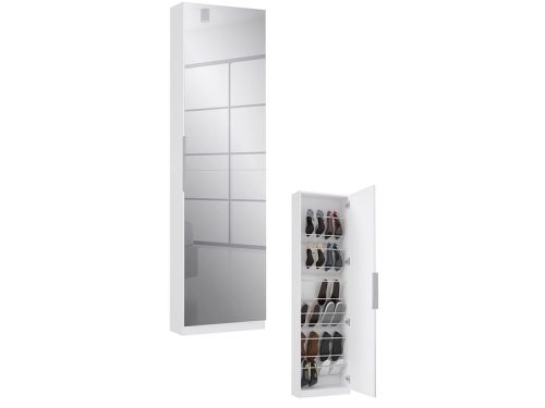 Mömax, Schuhschrank Calma Weiss Schuhe Bis Gr. 43 50/179,7/20 cm 