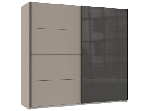 undefined, Schwebetürenschrank MIDNIGHT beige 2 Türen