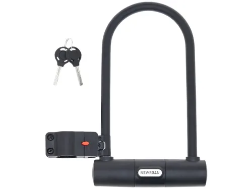 NEWRBAN Vorhängeschloss U-Lock schwarz