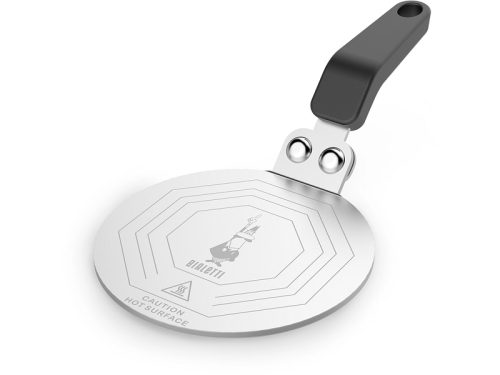 Bialetti - Induktionsplatte mit Griff, 13X26CM, Chrom