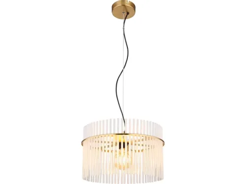 Hängelampe GORLEY 40x150cm 60W goldfarben