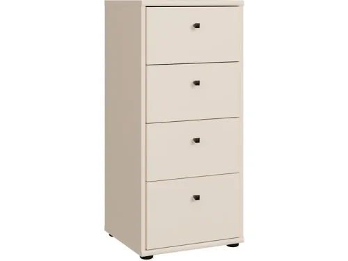 Kommode TEMPRA 2 4 Schubladen 34.8x38.6x85.5cm sand dekor