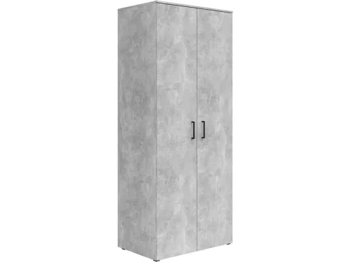 undefined, Schrank Multistauraum Betonoptik 80/195/52 cm Grau 