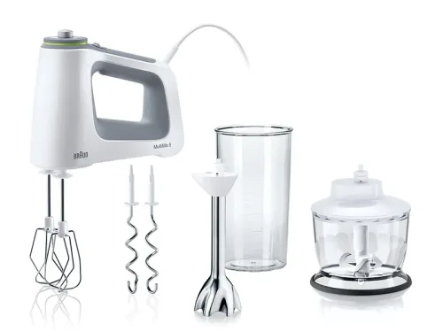 Braun, Braun - Handmixer MultiMix 5 HM5137WH, Grau, One Size