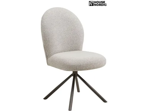 HOUSE NORDIC Stuhl LANA Stoff sand drehsitz