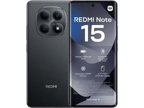 XIAOMI REDMI NOTE 15 schwarz 128GB 4G