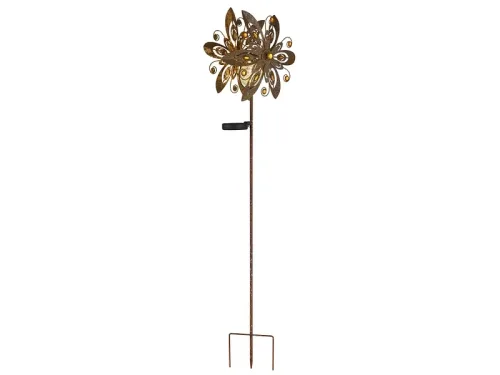 Solarlampe SOLAR ANNE 17.5cm x 124cm 0.024W rotbraun