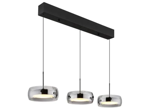 Hängelampe LIVION 85x120cm 30W schwarz