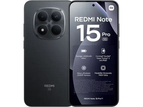 XIAOMI REDMI Note 15 Pro schwarz 256GB 5G