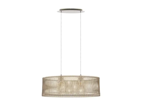 Hängelampe SENDERO LED 77.5x130cm 60W blau/nickel