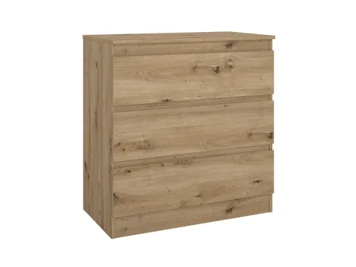 Mömax, Kommode Mara Eiche Artisan Nachbildung , 77/80/42 cm , 3 Schublade(n) 