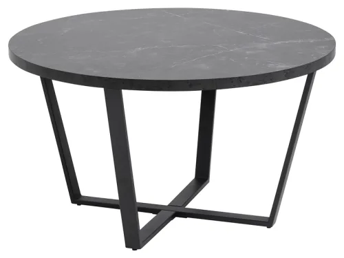 mutoni - Couchtisch Amelia rund 77x77, One Size, Schwarz