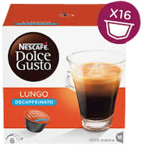 NESTLE DOLCE GUSTO Kaffeekapseln Lungo DecaffeinatoROBUSTA / Arabica