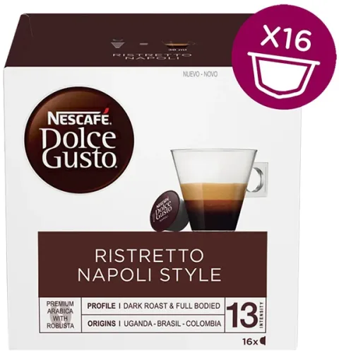 NESTLE DOLCE GUSTO Kaffeekapseln Ristretto Napoli StyleBrasilianisch / Kolumbianisch / Arabica / ROBUSTA