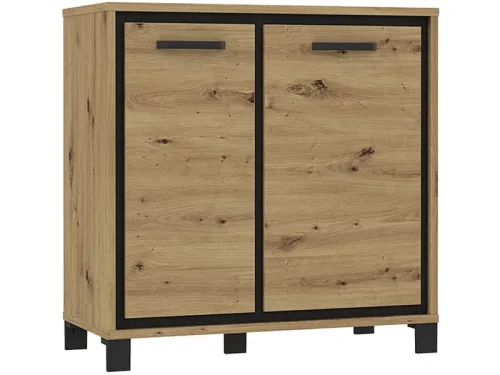 Kommode TRONDHEIM 2 Türen 41.5x91.4x91.2cm artisan eiche eiche