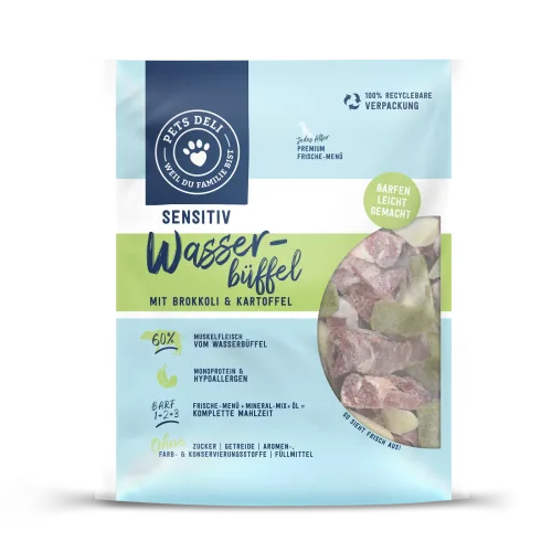 Pets Deli, Frische-Menü Pferd mit Karotte und Kartoffel für Hunde - 200g / 5er