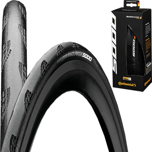 Continental, Continental Grand Prix 5000 700 x 25C Fahrradreifen Schwarz, Herren, Größe: ONE SIZE