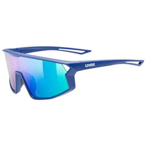 Uvex Sports, Uvex Sports S533076 skyryse jr. Kinder-Sonnenbrille Vollrand Monoscheibe Kunststoff-Gestell, Blau