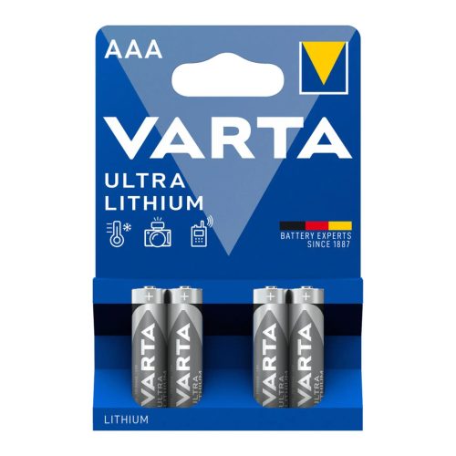 VARTA, VARTA Lithium 6103301404 AAA/LR03, 4 St&uuml;ck