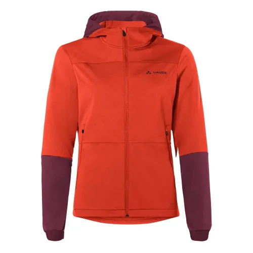 VAUDE, VAUDE - Qimsa Hooded Softshell Jacket, 38, Rot Bunt