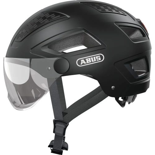 Abus, ABUS Hyban 2.0 ACE Velohelm mit Visier - Velvet Black