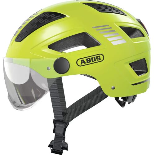 Abus, ABUS Hyban 2.0 ACE Velohelm mit Visier - Signal Yellow