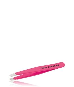 TWEEZERMAN, Tweezerman Schr&auml;ge Mini Slant Edelstahlpinzette Flamingo Pink